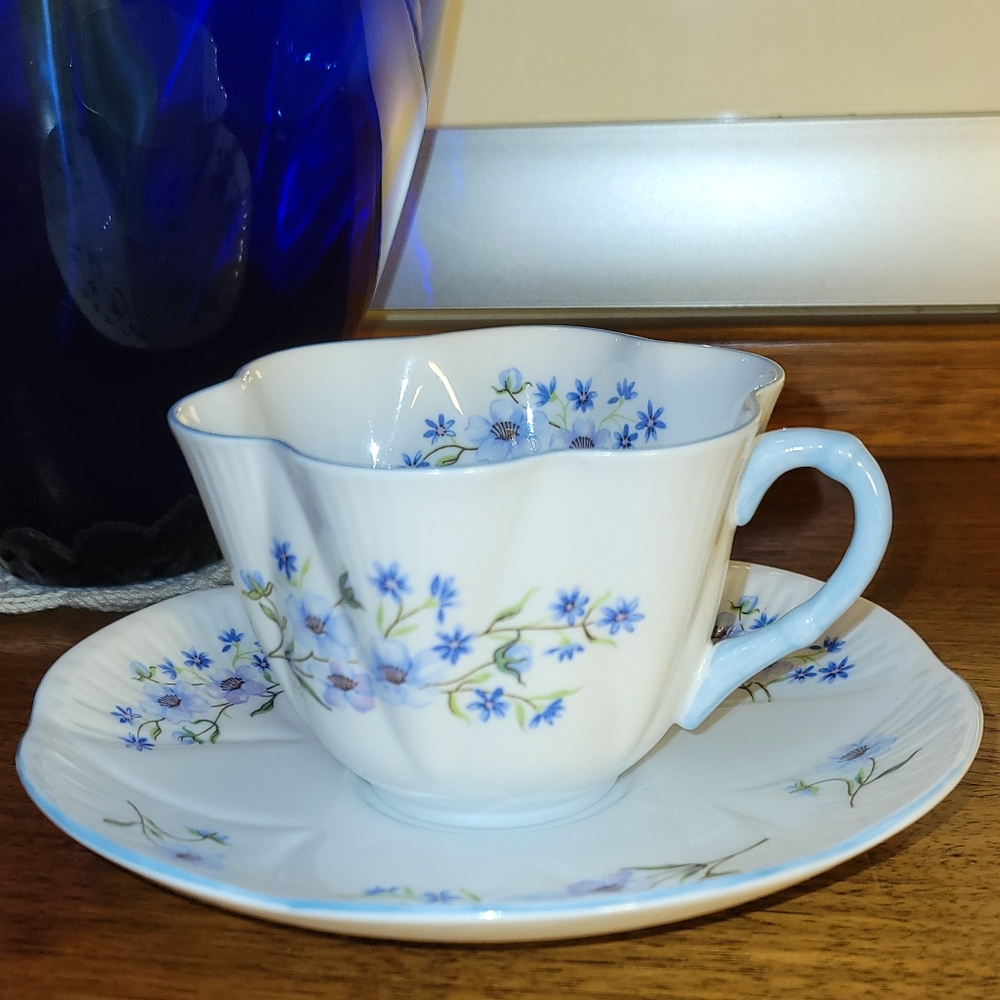 Shelley "Blue Rock" Cup And Saucer